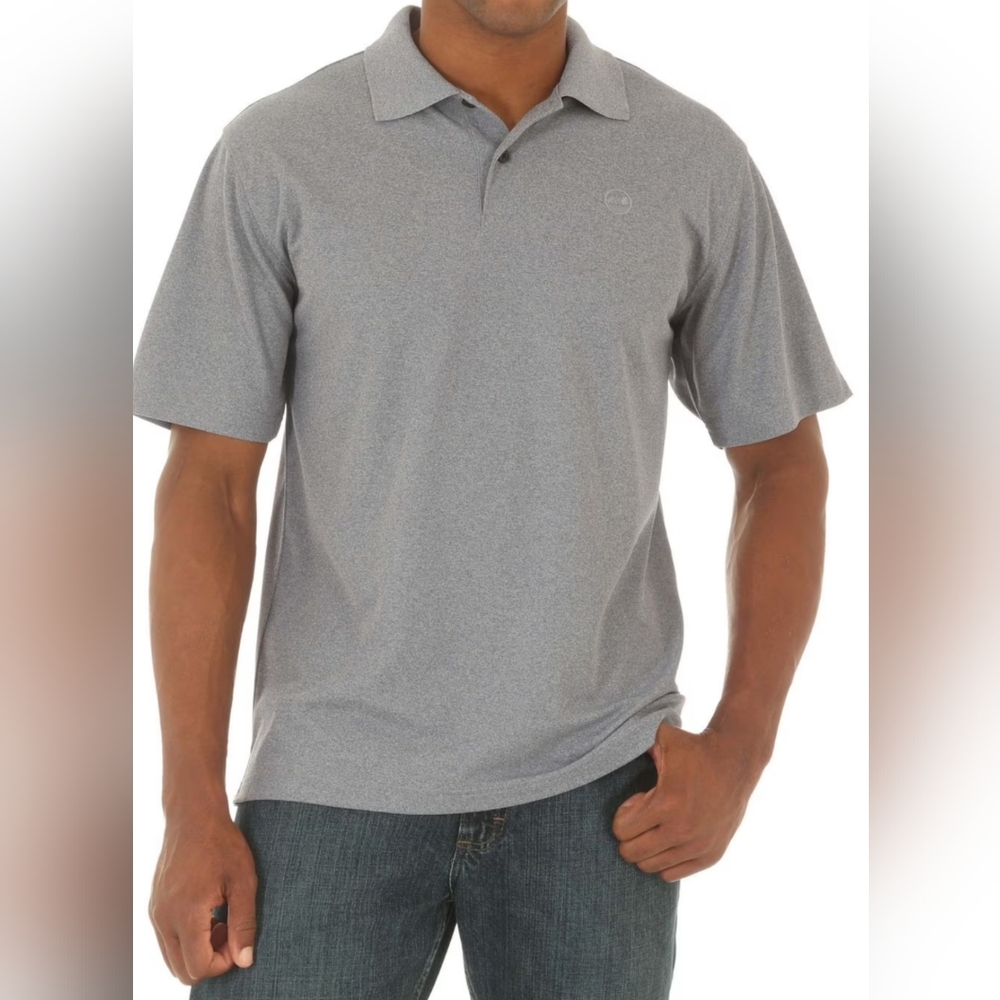Wrangler Mens Grey Polo T-shirt